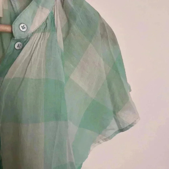 Maeve Gingham Flutter Top - Picture 8 of 12